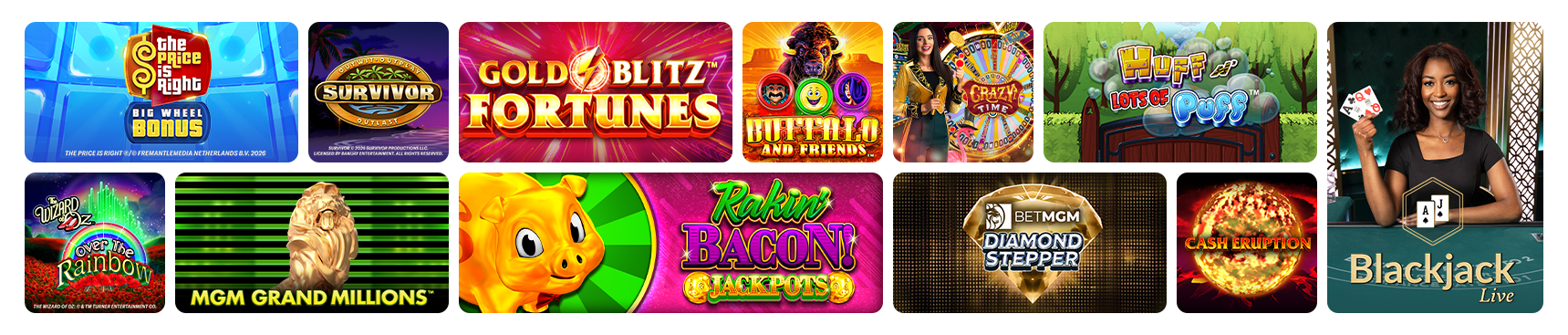 Casino games banner