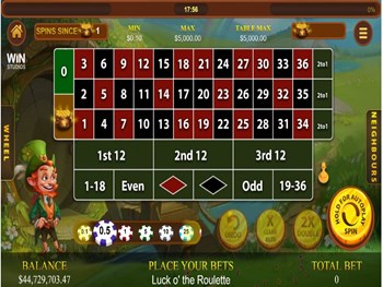 Roulette bets and payouts